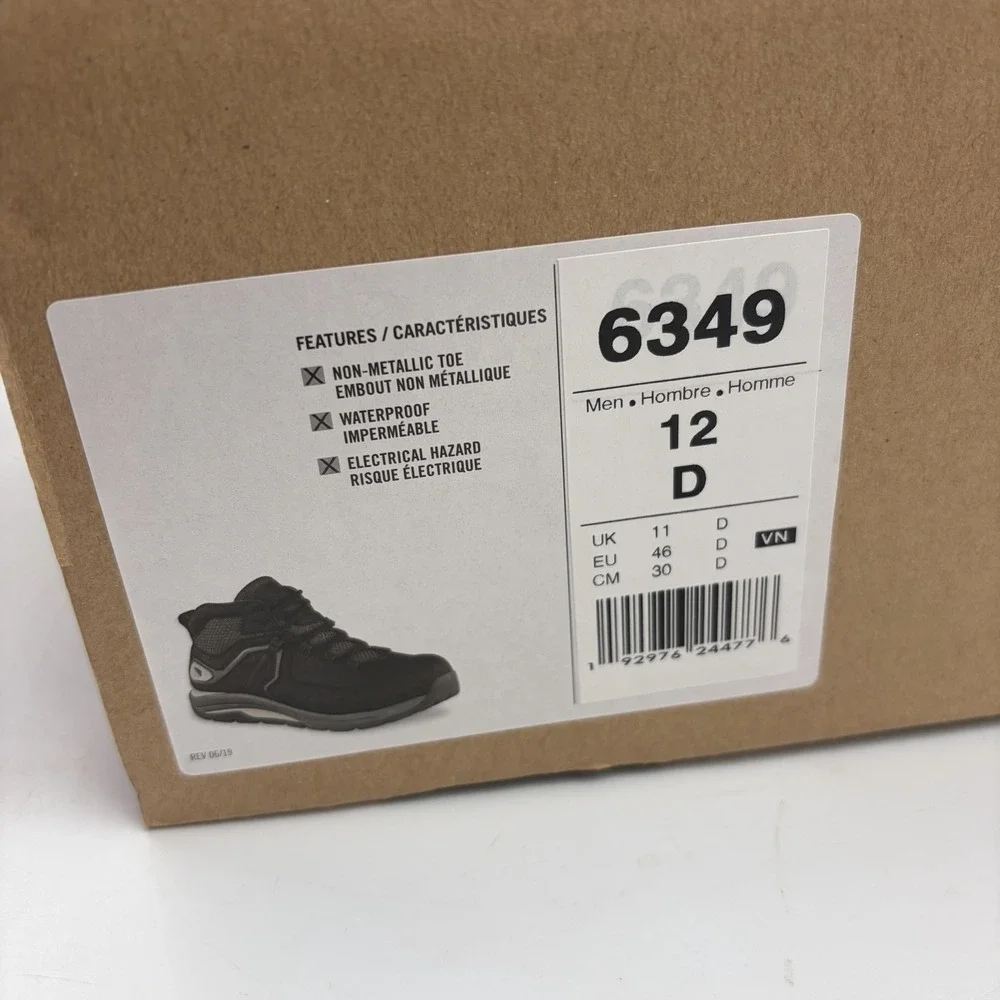 Red Wing CoolTech Athletics 6349 Men's Size 12 D Work Boots Black